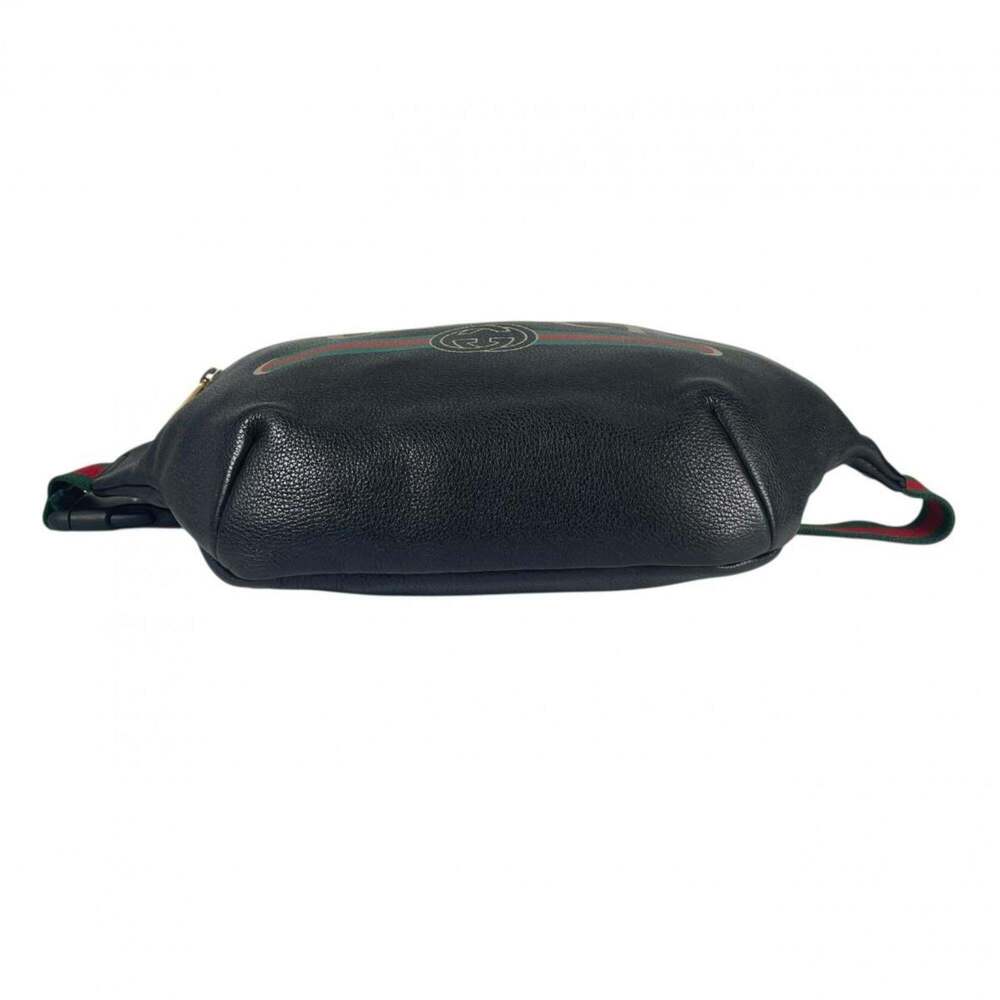 GUCCI Black Leather Fanny Pack - Picture 5 of 16